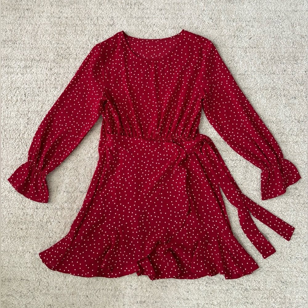 Red Polka-Dot Vintage Dress